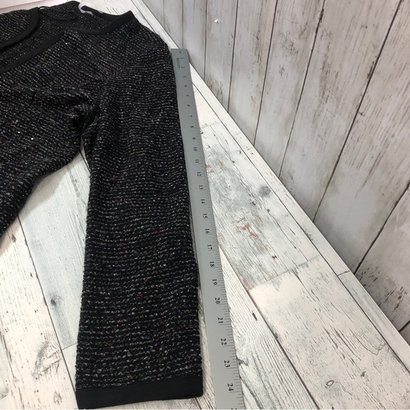 NY Collection Tweed Style Open Front Cardigan Large - Picture 9 of 9